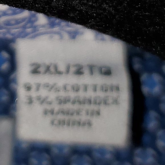 Nick Graham Everywhere Men's Shirt Stretch Modern Fit Blue Paisley Size 2XL - Picture 3 of 5